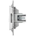 Розетка компьютерная СП FLITE РК6-1-0-ФлБ RJ45 кат.6 UTP механизм бел. IEK FI-K12-2-K01 — изображение 3
