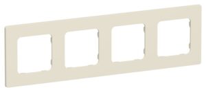 Рамка 4-м СП FLITE РУ-4-К-ФлСл сливочный IEK FI-M42-32-20-K86