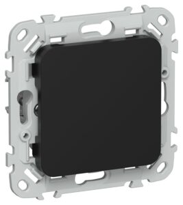Заглушка СП FLITE ЗГ-ФлЧ с суппортом механизм черн. IEK FI-PL10-K02