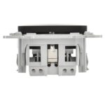 Розетка СП FLITE РС11-1-ФлЧ 16А с заземл. без защ. шторок безвинтовое крепление механизм черн. IEK FI-R11-16-1-K02 — изображение 3