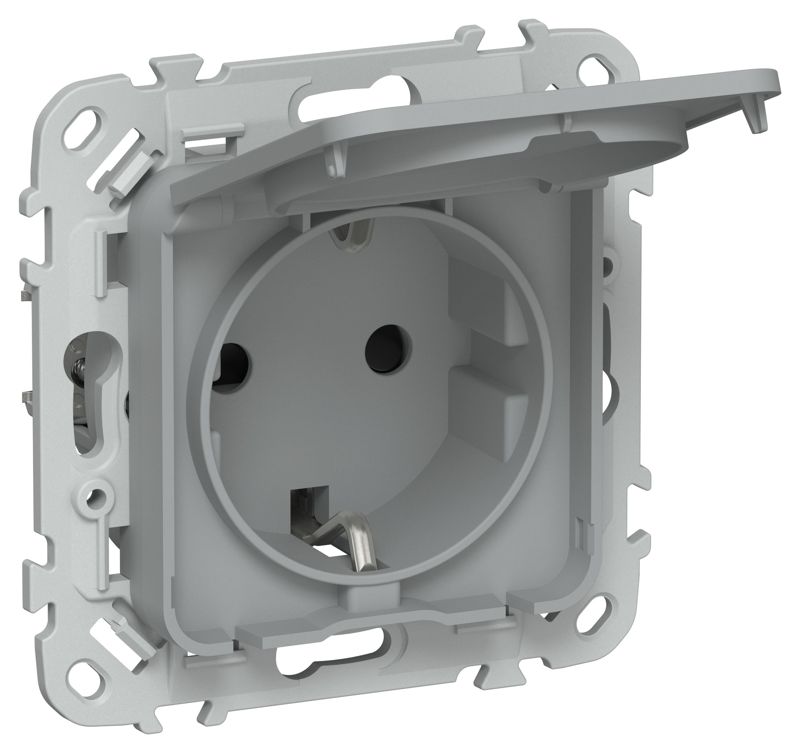 FI-R16-16-1-44-K03_1.jpeg Розетка СП FLITE РСшкр11-1-44-ФлС 16А IP44 с заземл. с защ. шторками и крышкой безвинтовое крепление механизм сер. IEK FI-R16-16-1-44-K03 — изображение 1