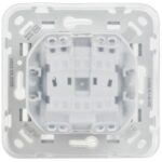 Розетка СП FLITE РСшкр11-1-44-ФлС 16А IP44 с заземл. с защ. шторками и крышкой безвинтовое крепление механизм сер. IEK FI-R16-16-1-44-K03 — изображение 3