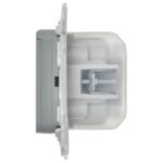 Розетка СП FLITE РСшкр11-1-44-ФлС 16А IP44 с заземл. с защ. шторками и крышкой безвинтовое крепление механизм сер. IEK FI-R16-16-1-44-K03 — изображение 2