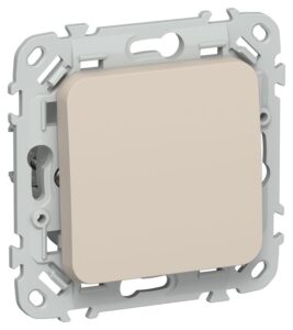 Выключатель проходной 1-кл. СП FLITE ВС61-1-0-ФлЛ 10А механизм льняной IEK FI-V12-0-10-1-K88