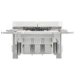 Выключатель 2-кл. СП FLITE ВС12-1-0-ФлБ 10А механизм бел. IEK FI-V20-0-10-1-K01 — изображение 2
