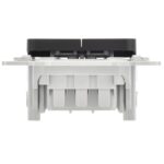 Выключатель 2-кл. СП FLITE ВС12-1-0-ФлЧ 10А механизм черн. IEK FI-V20-0-10-1-K02 — изображение 2
