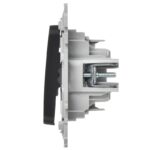 Выключатель проходной 2-кл. СП FLITE ВС62-1-0-ФлЧ 10А механизм черн. IEK FI-V22-0-10-1-K02 — изображение 3