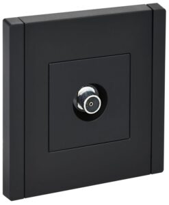 Розетка TV оконечная FORTE&PIANO FP128 черн. IEK FP-A10-O-K02