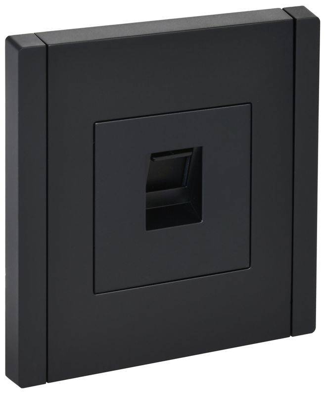 FP-K10-1-K02_1.jpeg Розетка компьютерная RJ45 кат.5E FORTE&PIANO FP132 черн. IEK FP-K10-1-K02 — изображение 1