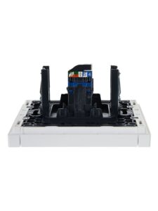 Розетка компьютерная RJ45 кат.6 FORTE&PIANO FP231 бел. IEK FP-K10-2-K01 — изображение 2