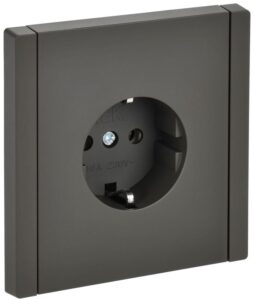 Розетка СП FORTE&PIANO FP314 16А с заземл. без защ. шторок безвинт. крепл. сер. IEK FP-R11-16-1-K03