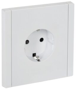 Розетка СП FORTE&PIANO FP215 16А с заземл. защ. шторки винт. крепл. бел. IEK FP-R14-16-K01
