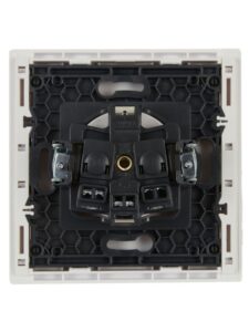 Розетка СП FORTE&PIANO FP215 16А с заземл. защ. шторки винт. крепл. бел. IEK FP-R14-16-K01 — изображение 5