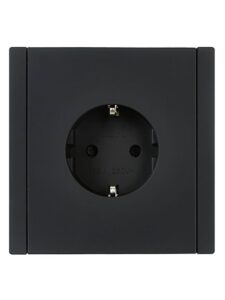 Розетка СП FORTE&PIANO FP115 16А с заземл. защ. шторки винт. крепл. черн. IEK FP-R14-16-K02 — изображение 4