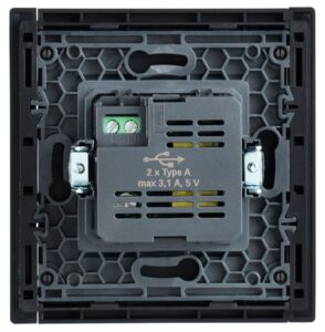 Розетка USB A+A 3.1А FORTE&PIANO FP349 сер. IEK FP-U21-D31-K03 — изображение 5