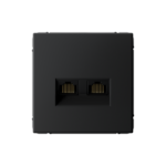 Розетка компьютерная 2-м ArtGallery RJ45 + RJ45 кат.5E механизм карбон SE GAL001085