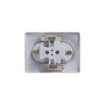 Розетка 2-м СП Glossa 16А IP20 с заземл. защ. шторки в сборе бел. SE GSL000126 — изображение 5