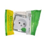 Розетка 1-м СП Glossa 16А IP20 без заземл. механизм бел. SE GSL000141 — изображение 7
