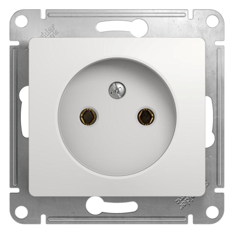 GSL000141_6.jpeg Розетка 1-м СП Glossa 16А IP20 без заземл. механизм бел. SE GSL000141 — изображение 1