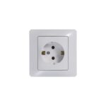 Розетка 1-м СП Glossa 16А IP20 с заземл. механизм бел. SE GSL000143 — изображение 4