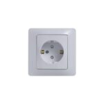 Розетка 1-м СП Glossa 16А IP20 с заземл. защ. шторки в сборе бел. SE GSL000144 — изображение 3