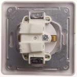Розетка 1-м СП Glossa 16А IP20 с заземл. защ. шторки с крышкой в сборе бел. SE GSL000146 — изображение 3