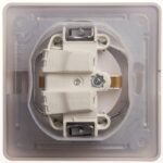 Розетка 1-м СП Glossa 16А IP44 с заземл. защ. шторки с крышкой в сборе бел. SE GSL000148 — изображение 9