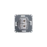Розетка компьютерная 2-м Glossa RJ45 кат.5E механизм бел. SE GSL000185KK — изображение 6