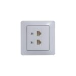 Розетка компьютерная 2-м Glossa RJ45 кат.5E механизм бел. SE GSL000185KK — изображение 4