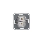 Розетка компьютерная + телефонная 2-м СП Glossa RJ45 + RJ11 кат.5E механизм бел. SE GSL000185 — изображение 2