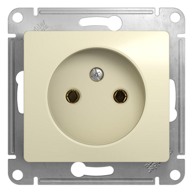 GSL000241_1.jpeg Розетка 1-м СП Glossa 16А IP20 без заземл. механизм беж. SE GSL000241 — изображение 1