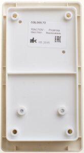 Блок комбинированный Glossa (розетка + 2-кл. выкл.) беж. SE GSL000272 — изображение 2