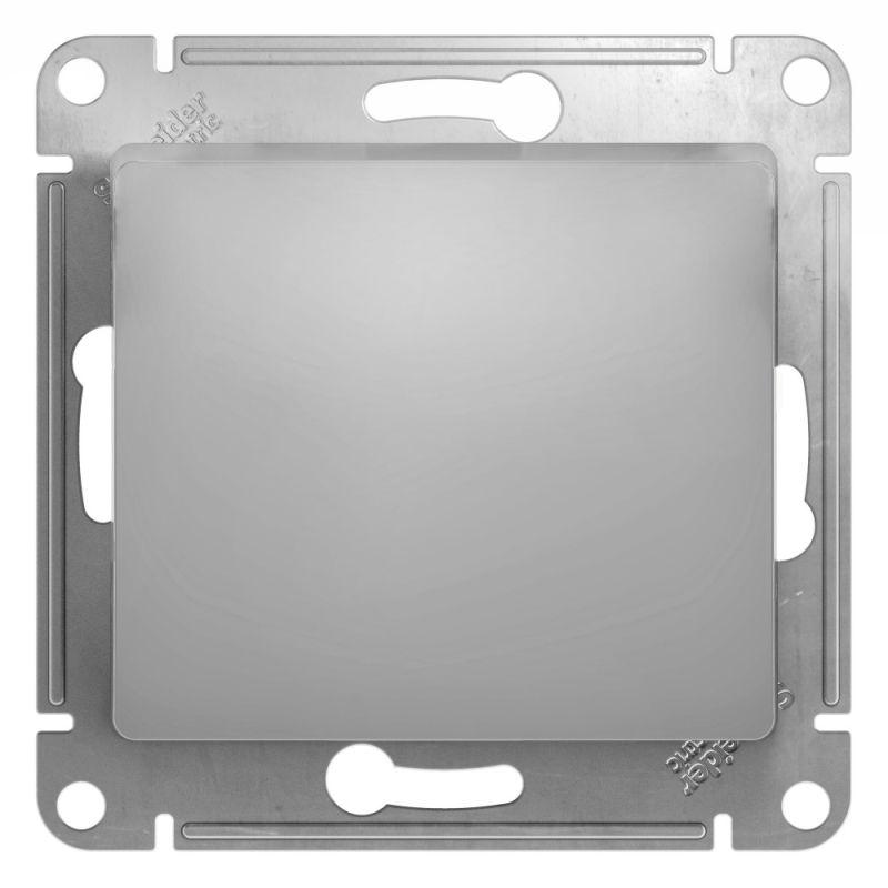GSL000311_1.jpeg Выключатель 1-кл. СП Glossa 10А IP20 (сх. 1) 10AX механизм алюм. SE GSL000311 — изображение 1