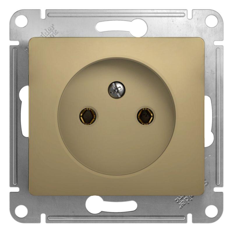 GSL000441_1.jpeg Розетка 1-м СП Glossa 16А IP20 без заземл. механизм титан SE GSL000441 — изображение 1