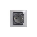 Розетка 1-м СП Glossa 16А IP44 с заземл. защ. шторки с крышкой в сборе перламутр. SE GSL000648 — изображение 5