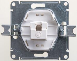 Розетка компьютерная 1-м Glossa RJ45 кат.5E механизм перламутр. SE GSL000681K — изображение 3