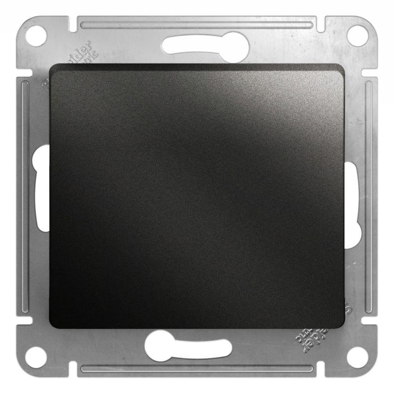 GSL000715_1.jpeg Кнопка нажимная 1-кл. СП Glossa 10А IP20 (сх. 1) 10AX механизм антрацит SE GSL000715 — изображение 1
