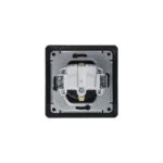 Розетка 1-м СП 1мод. Glossa 16А IP20 с заземл. в сборе антрацит SE GSL000742 — изображение 2