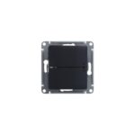 Выключатель 2-кл. СП Glossa 10А IP20 (сх. 5а) 10AX с подсветкой механизм антрацит SE GSL000753 — изображение 4
