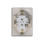 Розетка 2-м СП Glossa 16А IP20 250В с заземл. в сборе платина SE GSL001224 — изображение 3