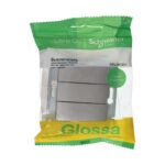 Выключатель 3-кл. СП Glossa 10А IP20 (сх. 3) 10AX механизм платина SE GSL001231 — изображение 3
