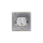 Розетка 1-м СП Glossa 16А IP44 250В с заземл. защ. шторки с крышкой в сборе платина SE GSL001248 — изображение 7