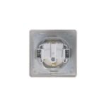 Розетка 1-м СП Glossa 16А IP44 250В с заземл. защ. шторки с крышкой в сборе платина SE GSL001248 — изображение 5