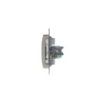 Розетка компьютерная 1-м Glossa RJ45 кат.5E механизм платина SE GSL001281K — изображение 2