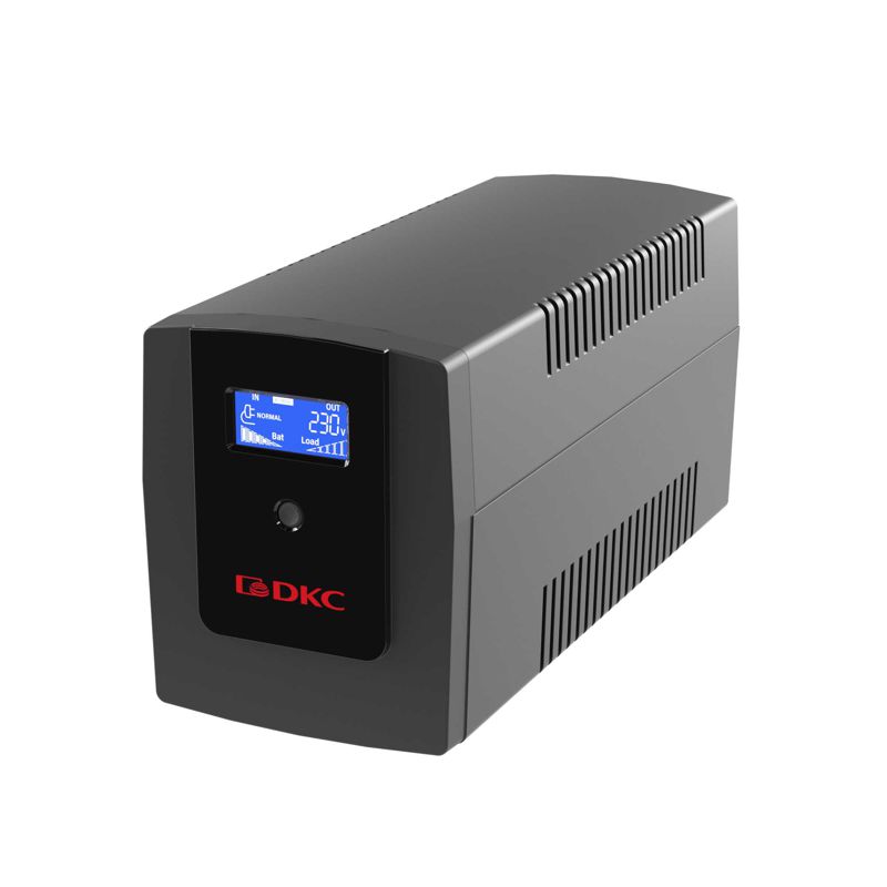 INFOLCD1500S_1.jpeg Источник бесперебойного питания ИБП Info LCD 1500В.А Schuko (3) USB + RJ45 DKC INFOLCD1500S — изображение 1
