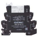 Реле интерфейсное 1CO ком. ток 6А AgSnO2 напряжение 24В AC/DC винт. клеммы DKC IRK-24UC-1CO