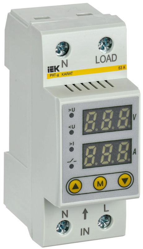 IVC21-1-63_1.jpeg Реле напряжения и тока РНТ-д 1ф 36мм 63А KARAT IEK IVC21-1-63 — изображение 1