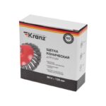 Щетка коническая для УШМ крученая стальная проволока 125мм М14 Kranz KR-91-1203 — изображение 3