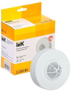 Детектор движения ДД 024 1100Вт угол. обз. 120-360град. 6м IP33 бел. IEK LDD11-024-1100-001 — изображение 2