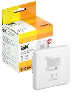 Детектор движения ДД 035 500Вт угол обз. 140град. дальн. 12м IP20 бел. IEK LDD12-035-500-001 — изображение 2